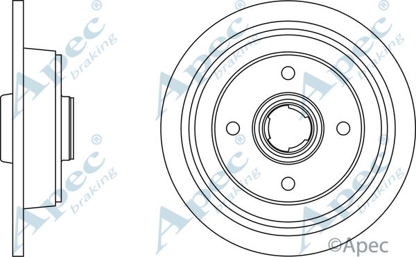 APEC BRAKING Тормозной диск DSK285